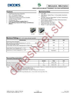 SMCJ10CA-13-F datasheet  